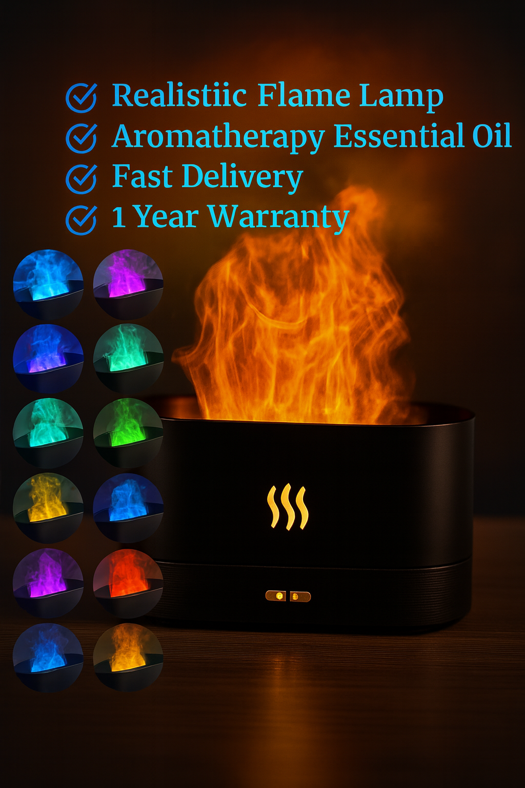 Glowify™ FireLamp™ – Lampe Effet Flamme Ultra Réaliste