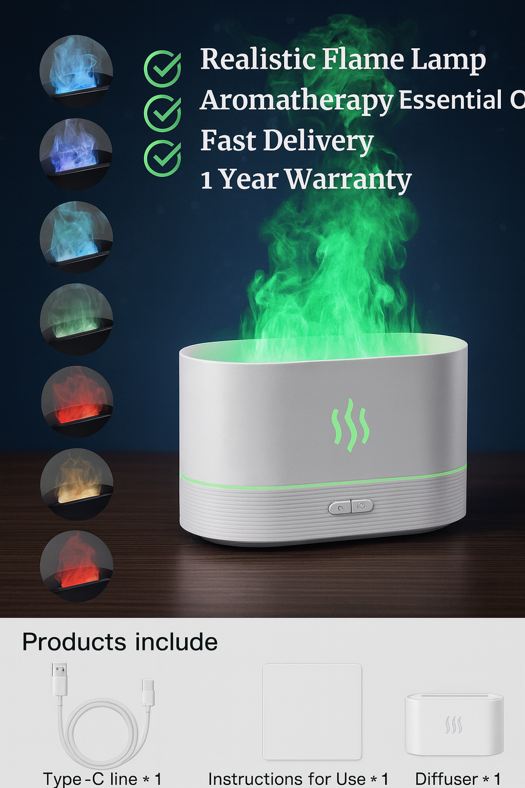 Glowify™ FireLamp™ – Lampe Effet Flamme Ultra Réaliste