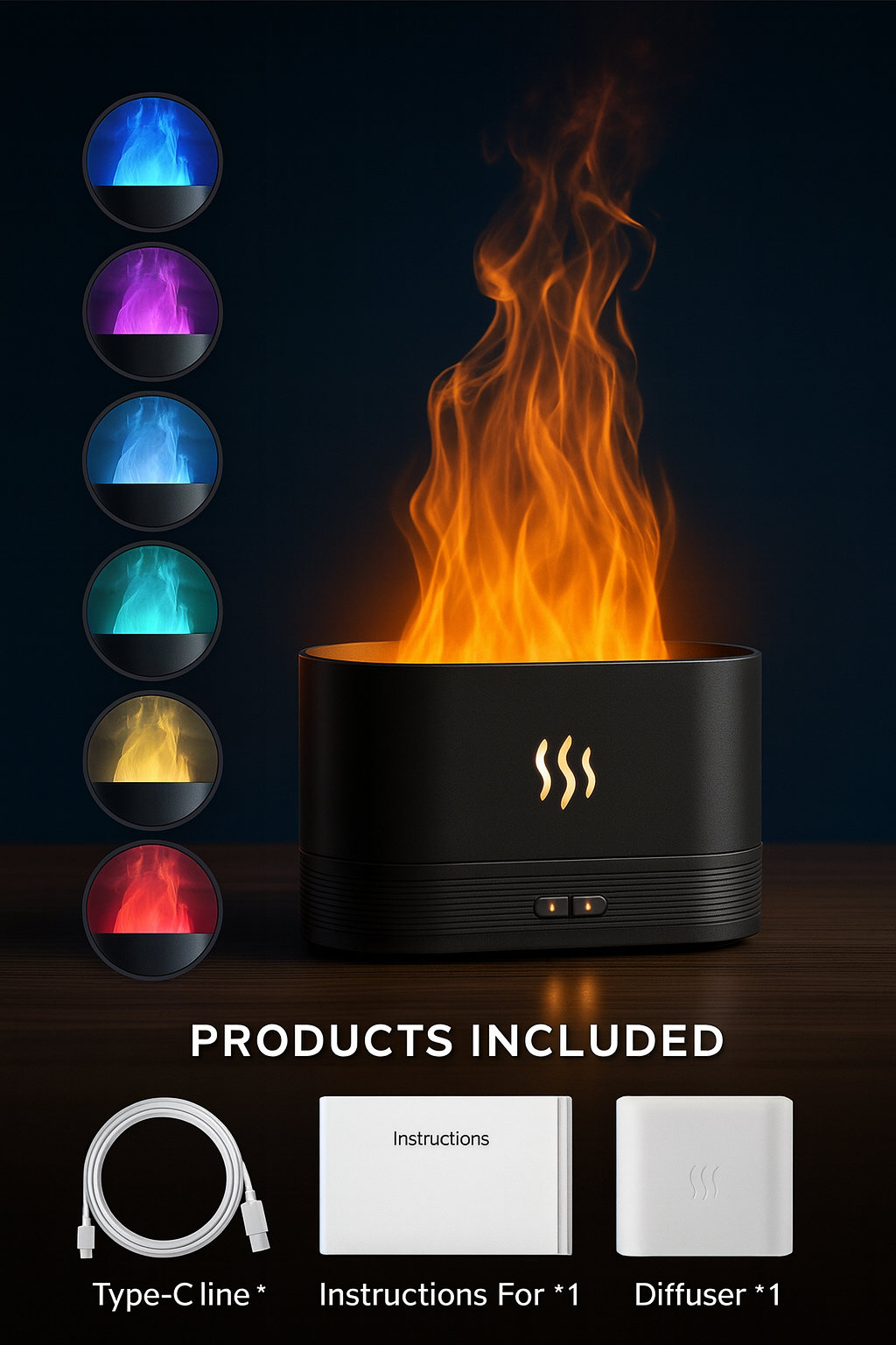 Glowify™ FireLamp™ – Lampe Effet Flamme Ultra Réaliste